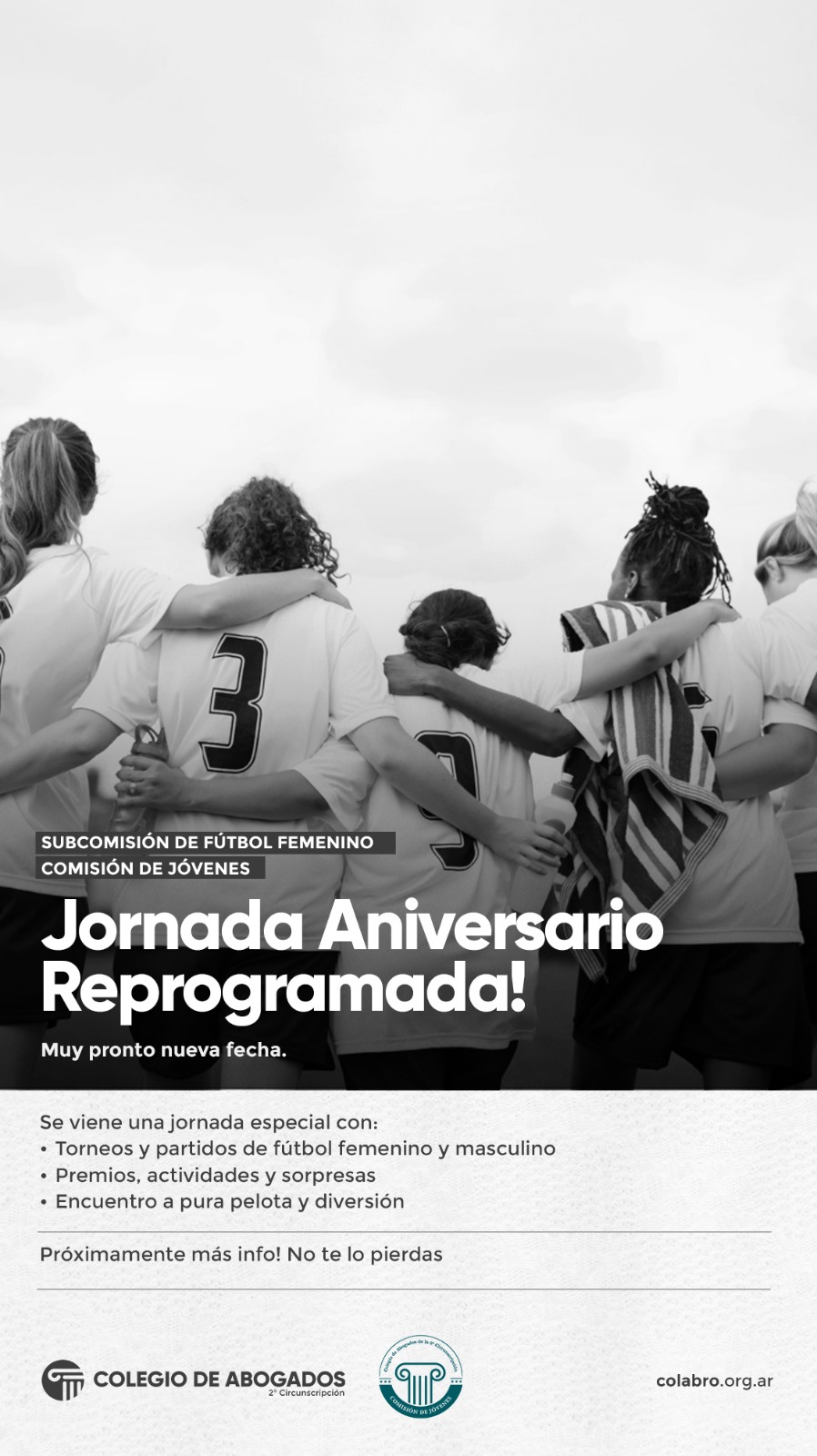 Jornada Aniversario Reprogramada - Muy pronto nueva fecha 